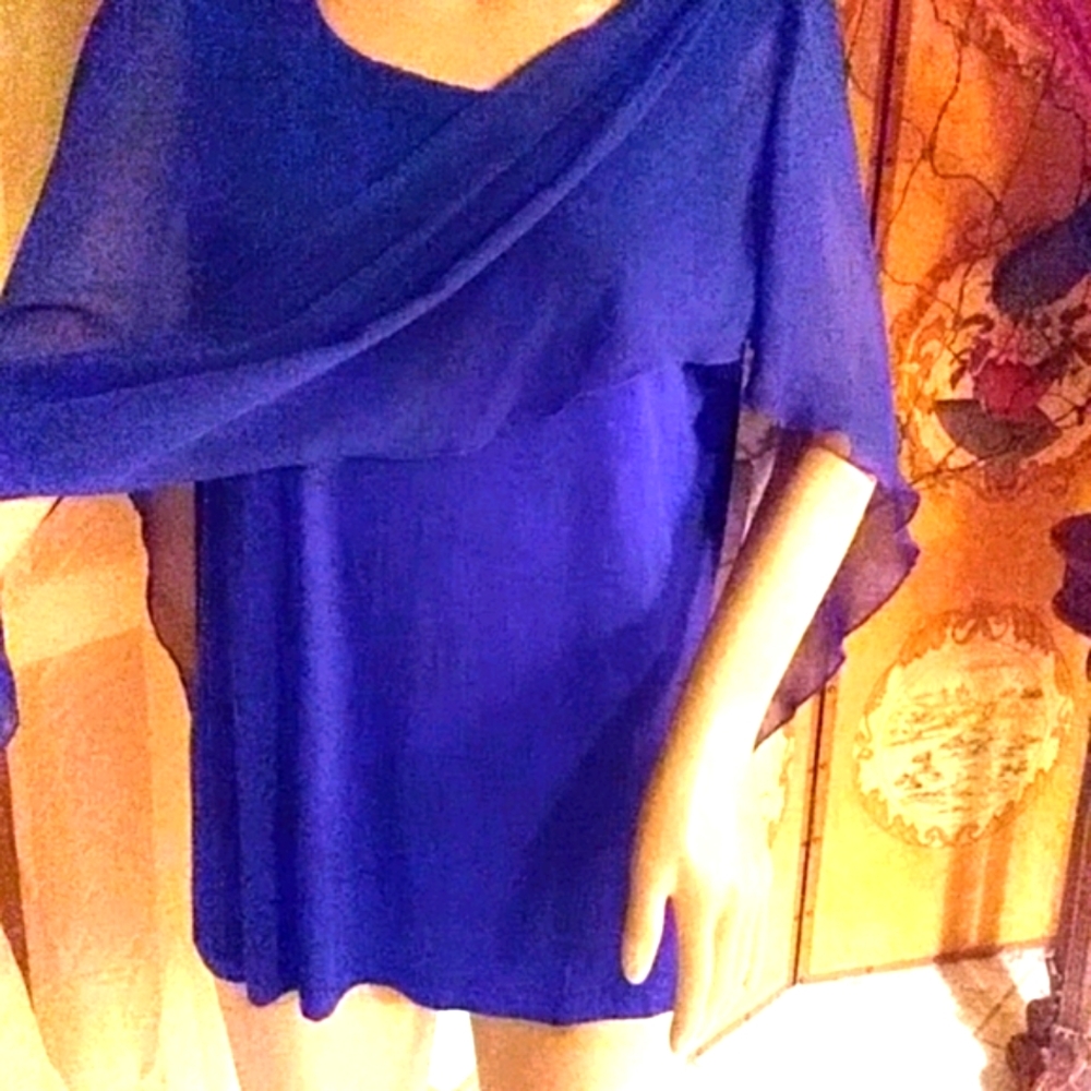 B DESIGN Cobalt blue top - Picture 4 of 7